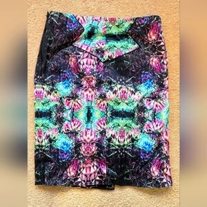 Rachel Roy Kaleidoscope Pencil Skirt Size 6